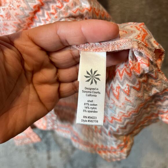 Athleta Del Sol Tunic Womens Sz S Pale Peach Cover Up Long Sleeve Lightweight - Picture 5 of 5